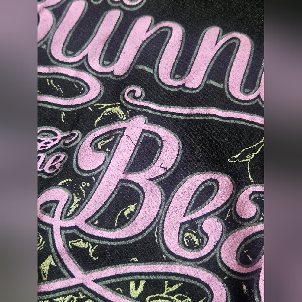 The Bunny The Bear Band Merch Shirt Amputee Horror Black Purple - Picture 3 of 8